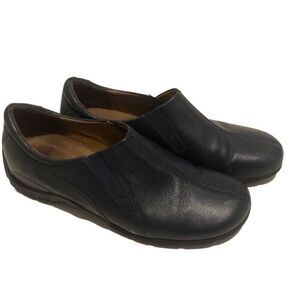 Naturalizer Women’s Size 8 1/2 Blue Slip On Leather Comfort Loafer Shoes